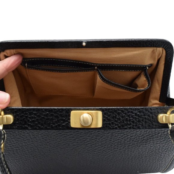 EUC Vintage Ellen Tracy Dr.'s Bag Purse Satchel Leather Purse - Picture 10 of 13